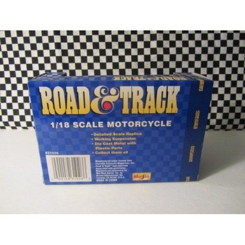 1/18 SCALE MAISTO ROAD & TRACK KAWASAKI ZX7R NINJA