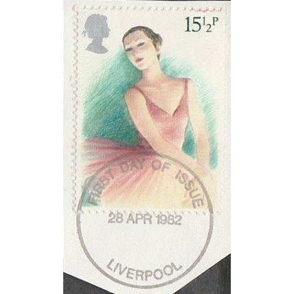 1982 Europa. British Theatre. 15.1/2p Ballerina. Fine Used. FDI Liverpool