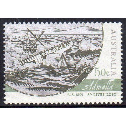 Australia 2007 Historic Shipwrecks - Admella, 1859 50c Used