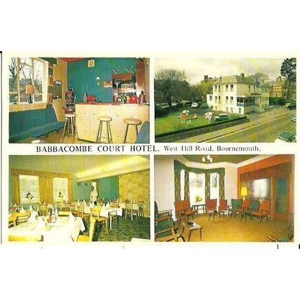 Hampshire BOURNEMOUTH Babbacombe Court Hotel Postcard