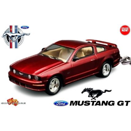 VERY RARE KEYCHAIN DARK RED FORD MUSTANG GT CUSTOM Ltd. Ed.