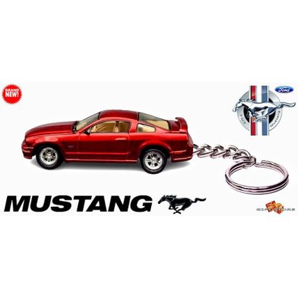 VERY RARE KEYCHAIN DARK RED FORD MUSTANG GT CUSTOM Ltd. Ed.