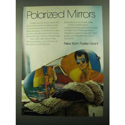 1976 Foster Grant Polarized Mirrors Sunglasses Ad