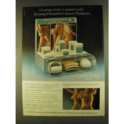 1980 Lancome Methode Jeanne Piaubert Ad - Nature's Work