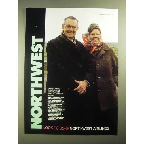 1987 Northwest Airlines Ad - There's a New Pharmacy