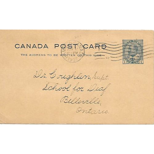 Canada #P22 USED 1907 Edward, brown paper stock variety