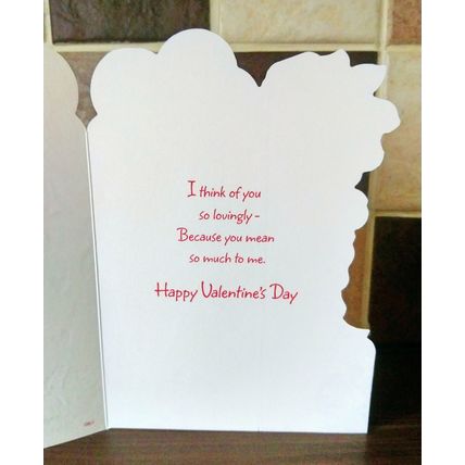 Valentine's Card - Glitter Card - 001