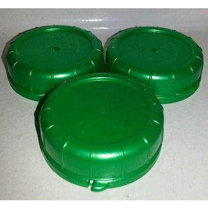 Replacement Glass Milk Bottle Lids 48mm Caps for Libbey & Stan-Pac 3, Green, NEW