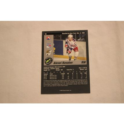 Alexei Kovalev 1993 Classic Pro Hockey Prospects NO. 10