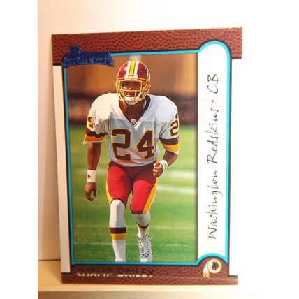 1999 Bowman CHAMP BAILEY (Commanders) Rookie Card blue parallel #177