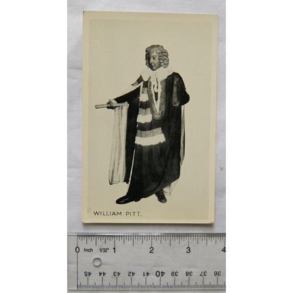 vintage Postcard Effigy of William Pitt - Westminster Abbey