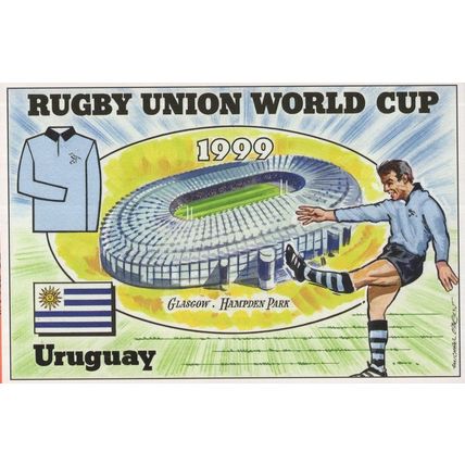 Uruguay Team Rugby Union World Cup 1999 Postcard