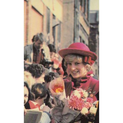 Princess Diana at Chinese China Liverpool Community Centre Royal Postcard