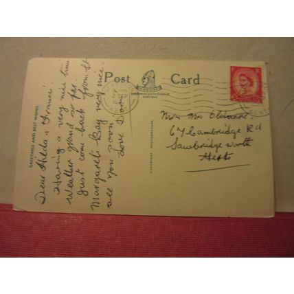 multiview, FOLKESTONE, KENT vintage postcard by Shoesmith & Etheridge 1958 pm =