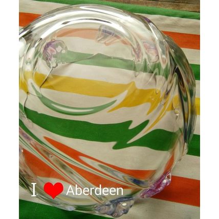 Fruit Bowl, Glass w/Floral Design