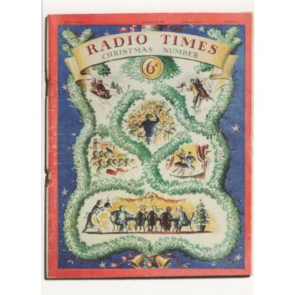 Radio Times Issue Number 9 Christmas 1932 Magazine Postcard