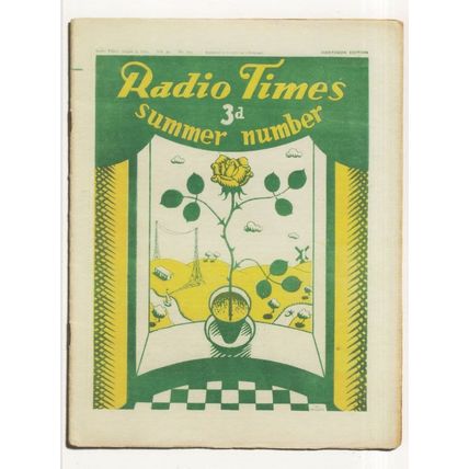 Radio Times Summer 1933 Issue Number 10 BBC Magazine Postcard