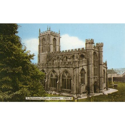 St. Bartholomew's Church - CREWKERNE - Somerset Real Photo Postcard (40260)