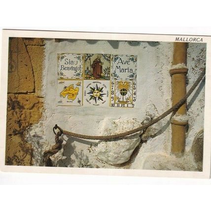 Mallorca Sed Bienvenidos Spain Postcard posted 1993 crease