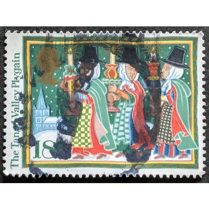 STAMP Great Britain SG1343 1986 18p Christmas The Tanad Valley Plygain Used