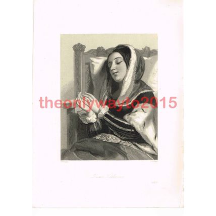 Queen Katherine, Henry VIII, Shakespeare, Book Illustration, c1890