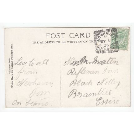 The Harbour Newhaven Postcard 1905 East Sussex