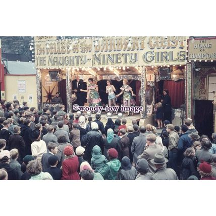 pu1950 - Naughty-Ninety Girls at Nottingham Goose Fair in Oct.1958 - print