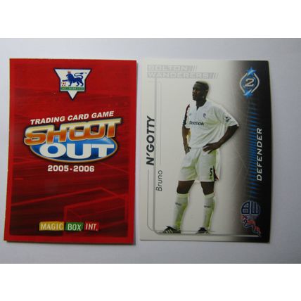 Bruno N`Gotty - Bolton W - Shoot Out 2005 2006 Magic Box Football Card (EF1)