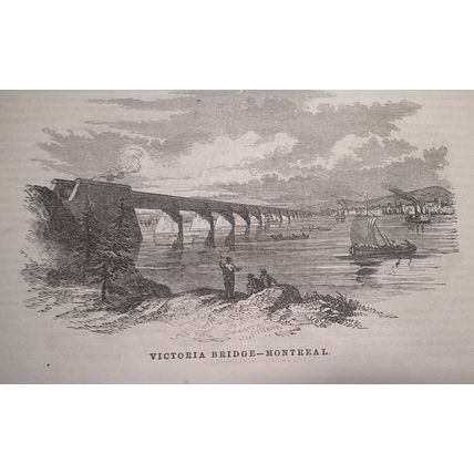 A Trip to Canada - Story & 8 Prints - Ballou's Pictorial, June 6, 1857. Original