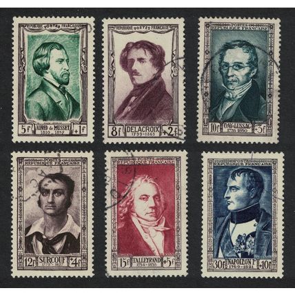 France Famous People Napoleon Delacroix Gay-Lussac Talleyrand 1951 Canc