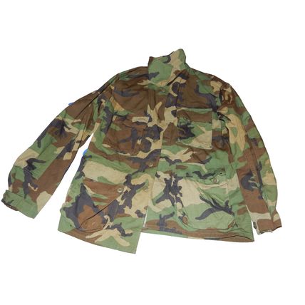 Vintage US Army Woodland Camo light Jacket Medium Regular