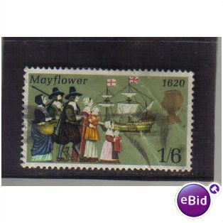 1970 GB MAYFLOWER 1/6D F/U SG 822