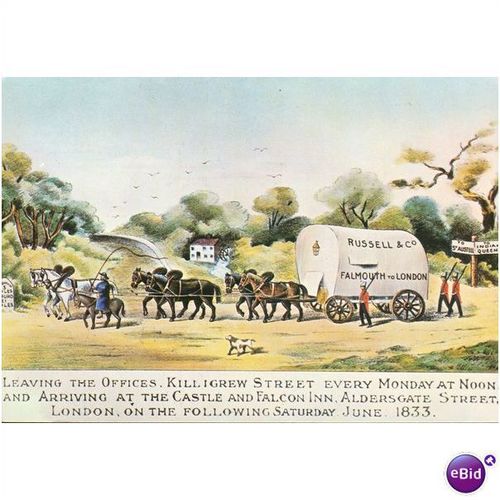 GB Postcard - Russell's Waggon 1833