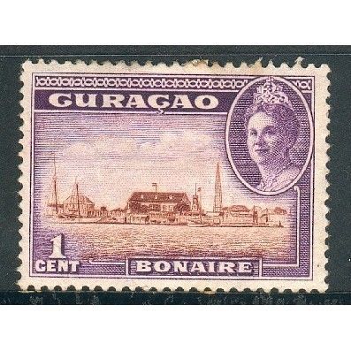 Curacao stamps 1942 - SG 195 - 1c Bonaire MH