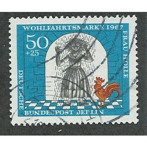 BERLIN -1967 50pf+25 'HUMANITARIAN RELEIF FUNDS' FINE USED (EBID44-714)