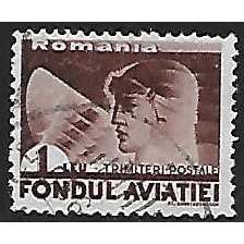 Zm Mi 21: 1 L. deep red-brown Postal Tax Stamp: Aviation Fund, line perf. 14:14½