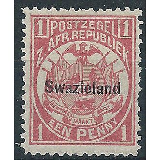 Swaziland 1889 SG1 1d Carmine Mounted Mint . .