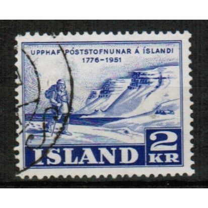 1951 Iceland - Postal Service 2 kr - Sc# 271 used