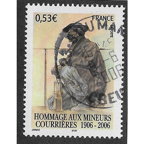 FRA 2006 (53c) '100TH ANN OF COURRIERES MINE DISASTER' FINE USED (EBID56-111)