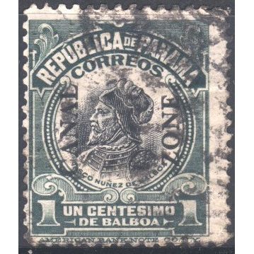 Panama (Canal Zone) 1909 - SG35 - 1c black/green - Balboa - used