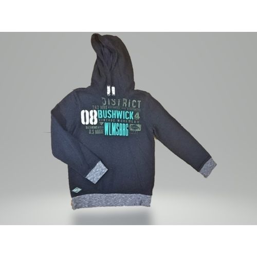 Boys Age 9-10 Long Sleeve Navy Hoodie - ( George )