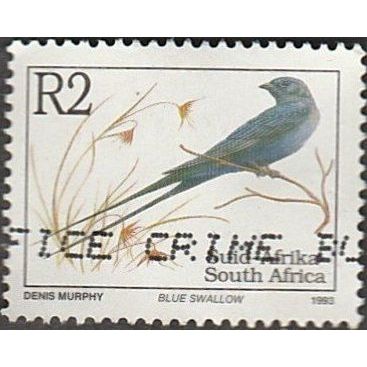 South Africa 1988. R2 Value. Blue Swallow. Fine Used