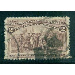 Used 231 2c Landing of Columbus Almost Very Fine T1521