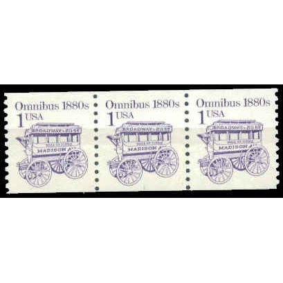 2225 1c Omnibus Very Fine MNH Dry Gum PNC 1/3 W1562
