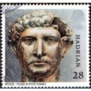 1993 Roman Britain 28p Value. Emperor Hadrain. Fine Used