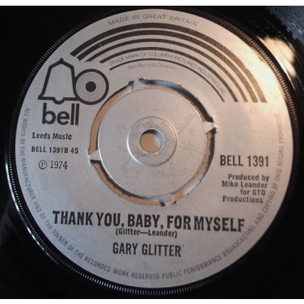 Gary Glitter - Oh Yes! You're Beautiful - 7" Vinyl - 1st Pressing - Excellent
