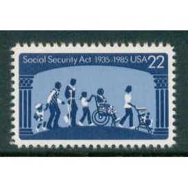 2153 22c Social Security Act Fine MNH MA2013