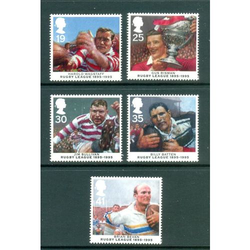 Great Britain 1995 Centenary Rugby League Unmounted Mint NHM SG 1891-1895 stamp