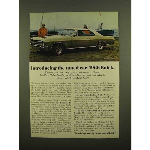 1966 Buick Skylark Gran Sport Ad - The Tuned Car