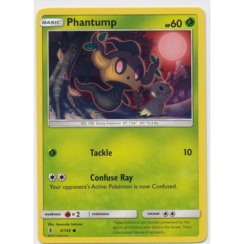 Pokemon Sun & Moon Guardians Rising 6/145 Phantump